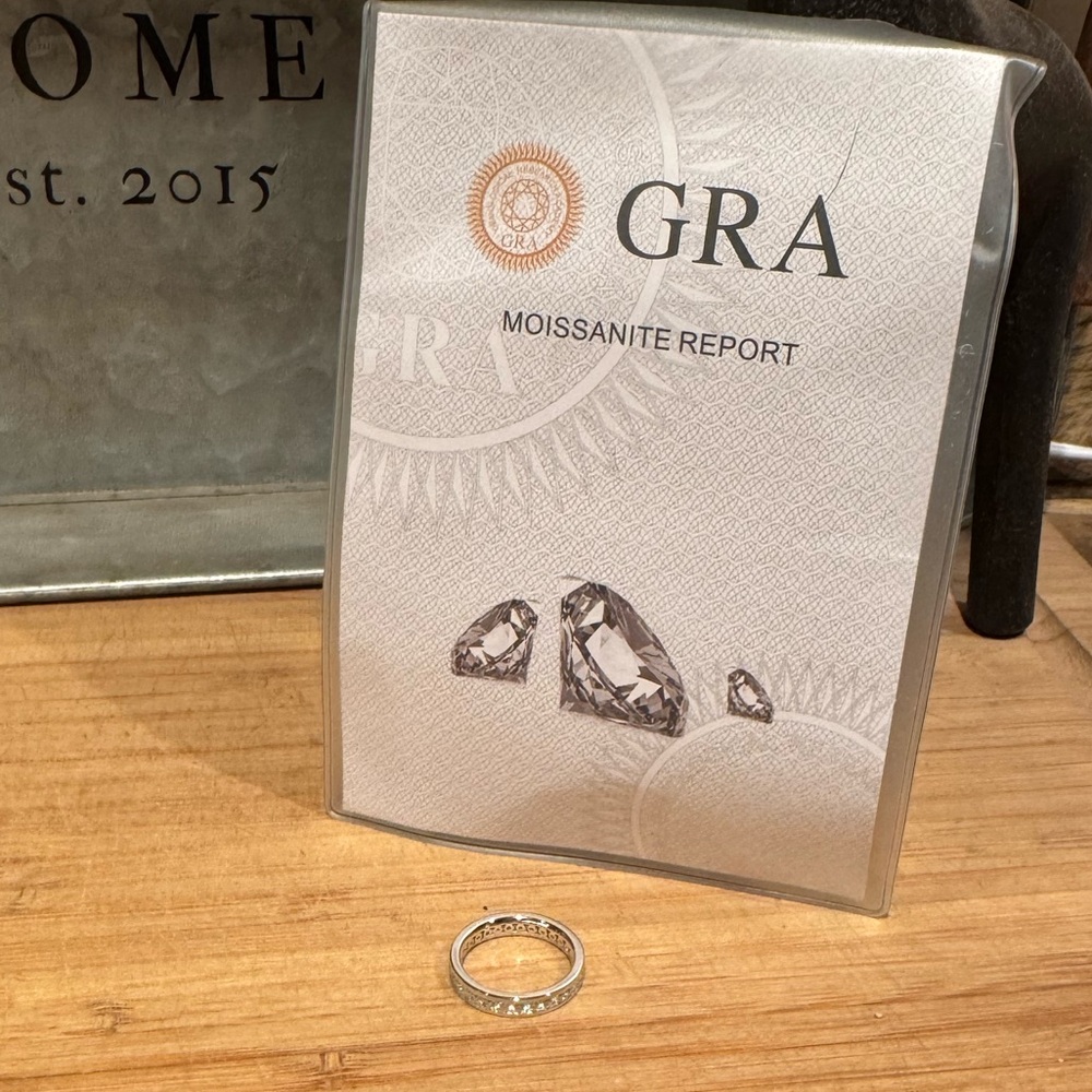 #193 Over 1 ctw Moissanite channel set full eternity band